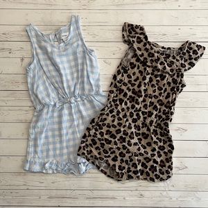 H&M & Old Navy romper set girls 6-7